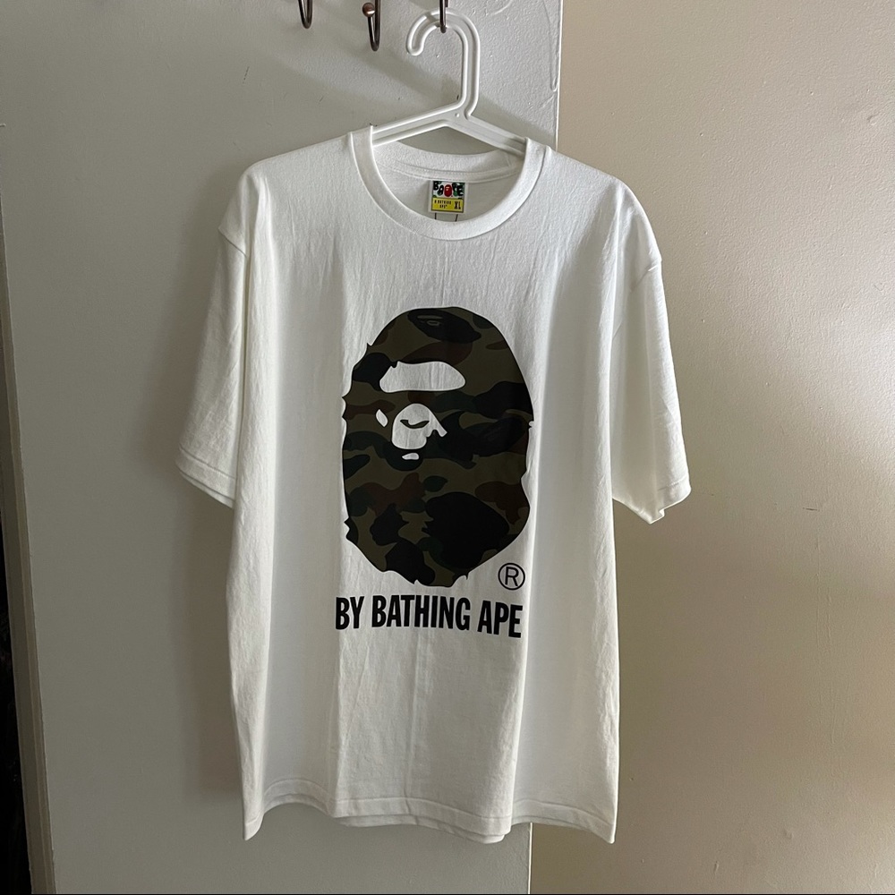 A Bathing Ape Reflector 1st Camo T-shirt White XL NWT